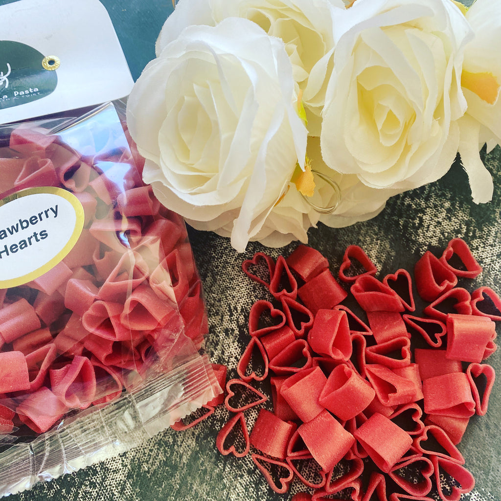 Strawberry Pink Hearts
