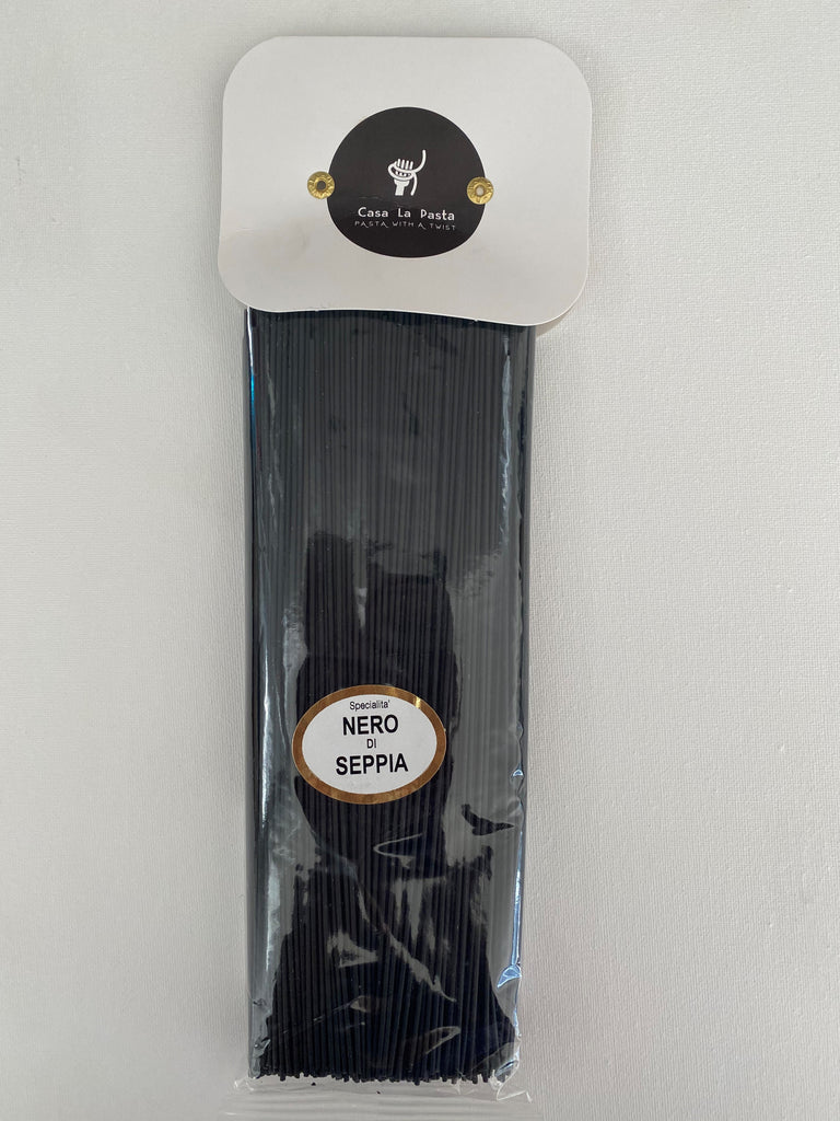 Spaghetti Black Ink Squid